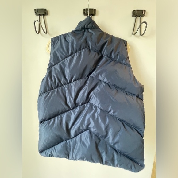 VINTAGE Camel men’s down puffer vest, reversible, navy and tan, size M - Picture 4 of 5